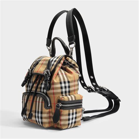 burberry womens rucksack|Burberry small canvas check backpack.